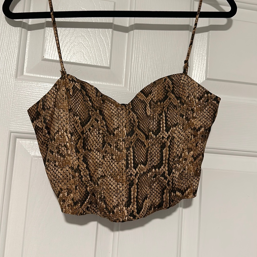 Snake skin corset